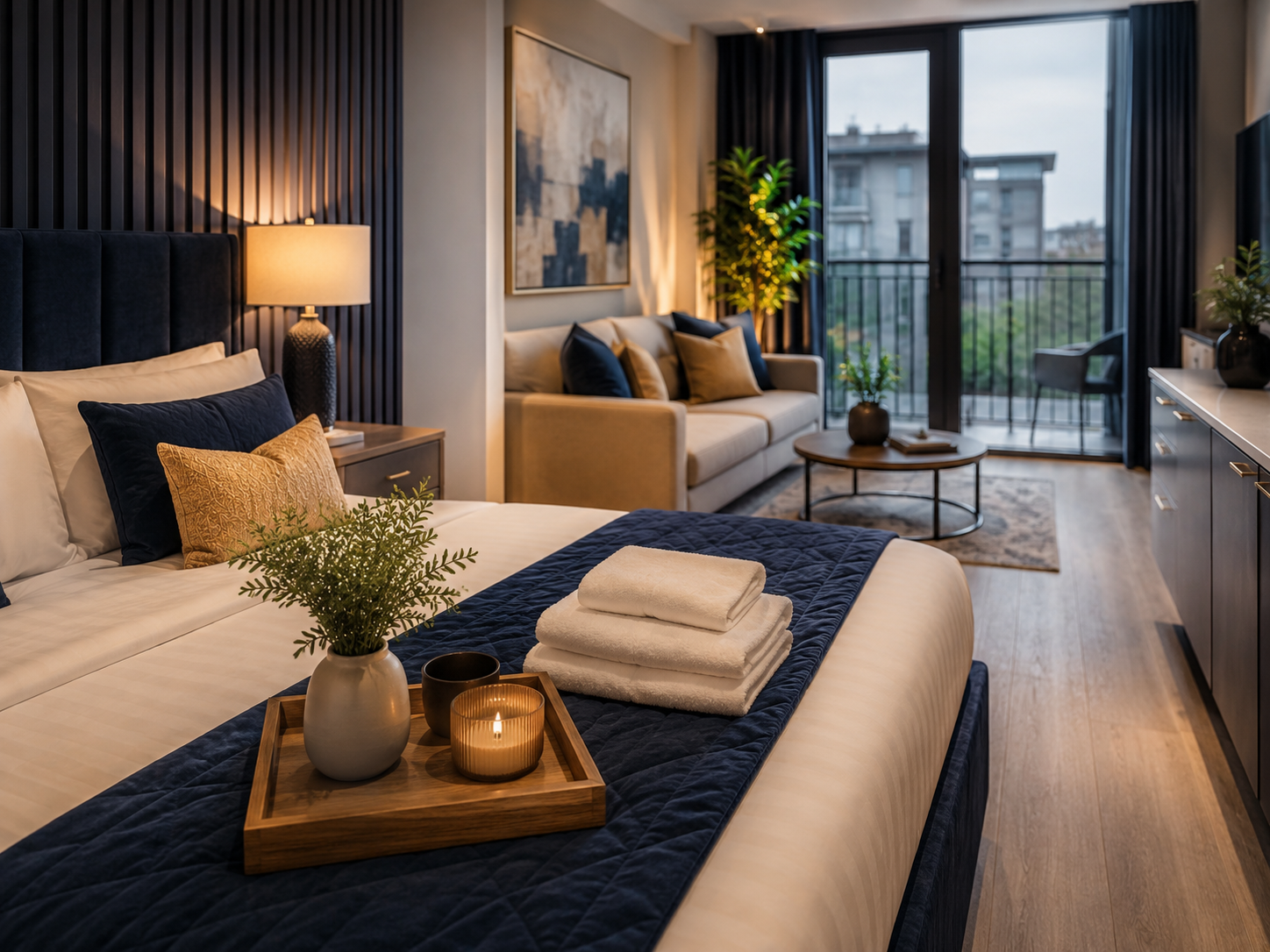 Stylish guest-ready short-let studio